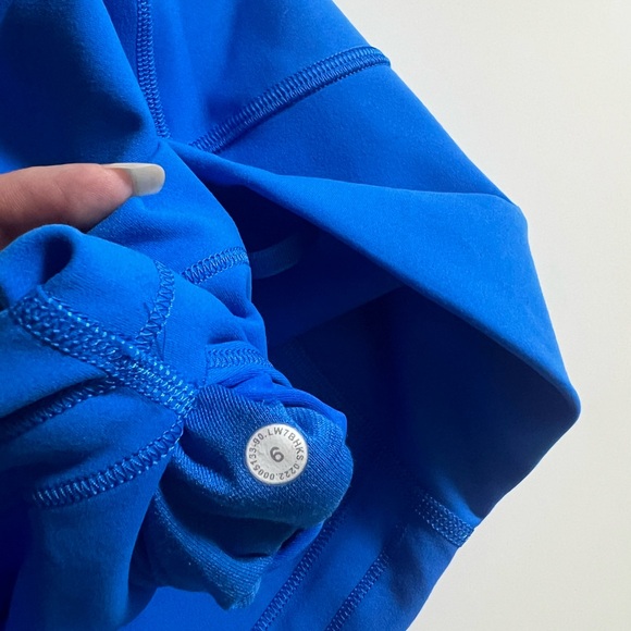 Lululemon Wunder Train High Rise Short 8”, Poolside Blue, Size 6 - Picture 6 of 6